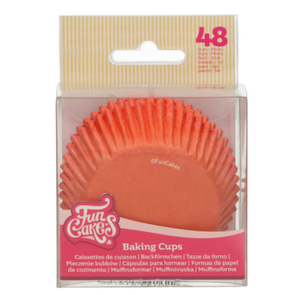 Cupcakes Backförmchen 48 Stück - Orange - FunCakes